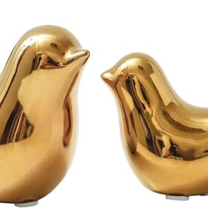 Notakia Gold Home Decor Small Birds Statues Modern Style Decorative